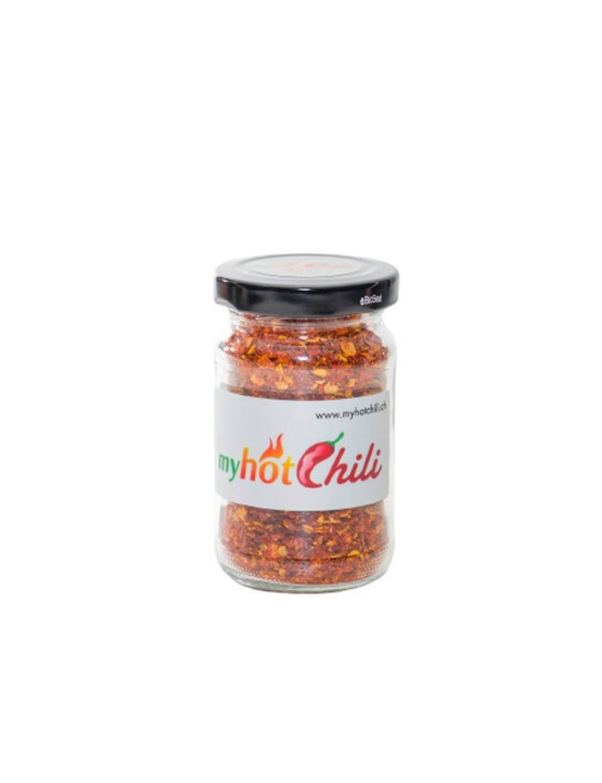 Chili Flocken im Glas scharf oder sehr scharf - Jetzt probieren.
