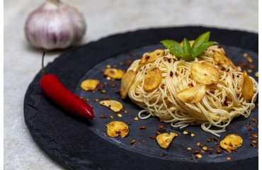 Spaghetti mit Knoblauch, Öl und Chili